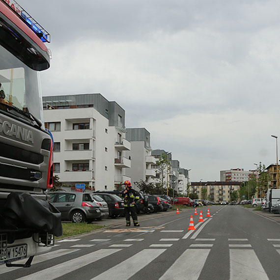 Na Chemoskiego straacy usuwali plam oleju