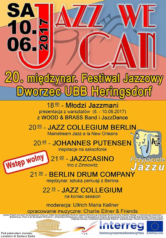 „JAZZ WE CAN” 20. Midzynarodowy Festiwal Jazzowy 