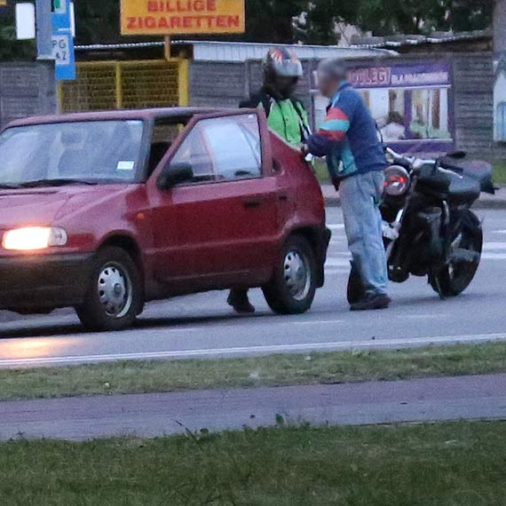 Motor na zderzaku. Nie zdy zahamowa