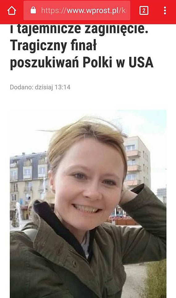 Co czy tragicznie zmar Polk ze winoujciem? Mieszkaa w USA, tam zagina