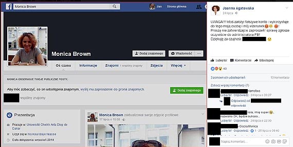 Radnej Joannie Agatowskiej skradziono wizerunek 