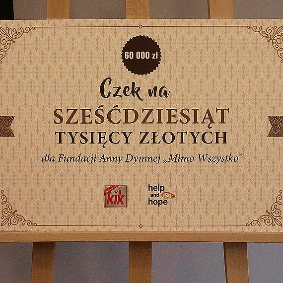 Mieszkańcy Świnoujścia wsparli fundację Anny Dymnej