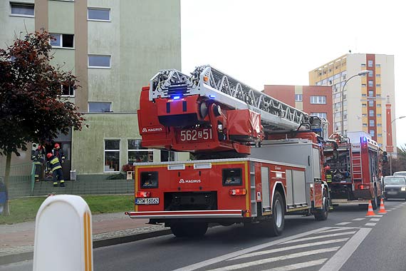 Dym w bloku na Matejki! 2 zastpy stray poarnej w akcji