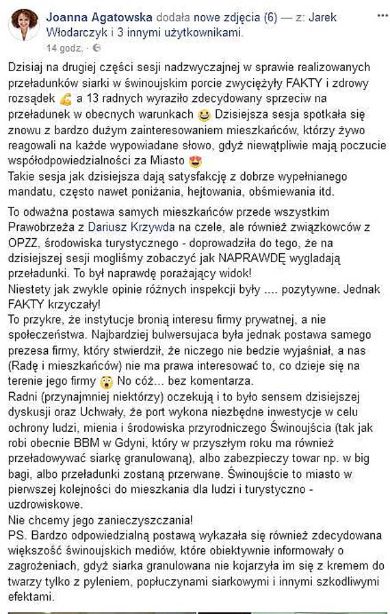 Agatowska krytykuje organy kontrolne 