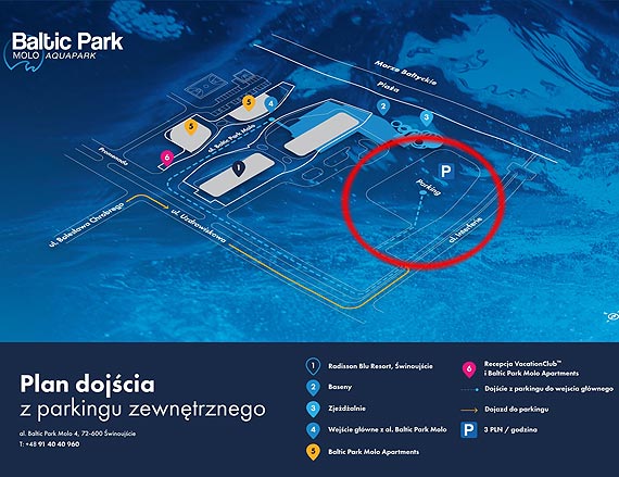 Parking nalecy do Radisson Blu Resort dla goci hotelu i samochodw marki Tesla. A co dla mieszkacw i turystw?