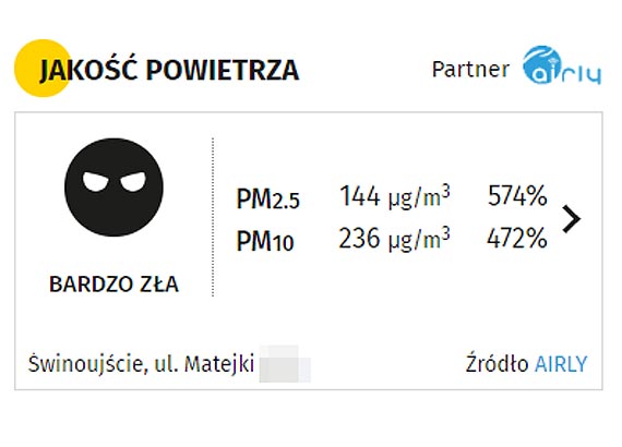 Czytelnik: Bardzo zy stan powietrza w naszym miecie. Czy nikt nad tym nie moe zapanowa?