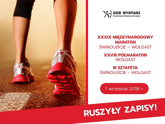 OSiR "Wyspiarz" rozpoczyna zapisy na 39 Maraton winoujcie - Wolgast