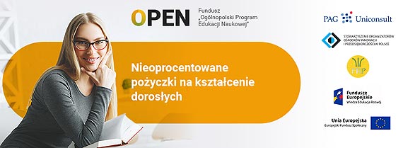 Projekt OPEN – nieoprocentowane poyczki na ksztacenie