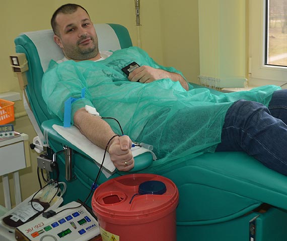 Zbirka krwi w winoujciu w ramach akcji "SpoKREWnieni sub"