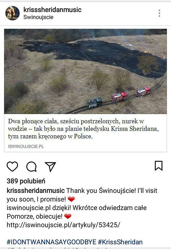 Nowy klip Krisa Sheridana ju wkrtce