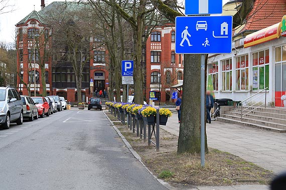 Kosztowne donice i kwiaty na ulicy Emilii Gierczak