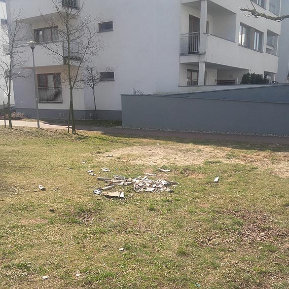 Czy to zalek nielegalnego wysypiska mieci w rodku osiedla?