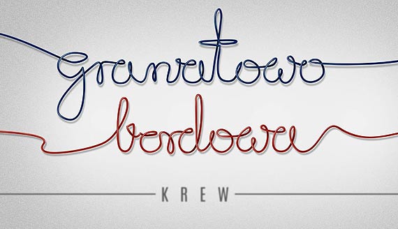 Granatowo-bordowa krew