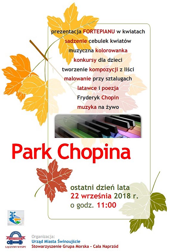 Projekt Park Chopina muzyczny i kolorowy