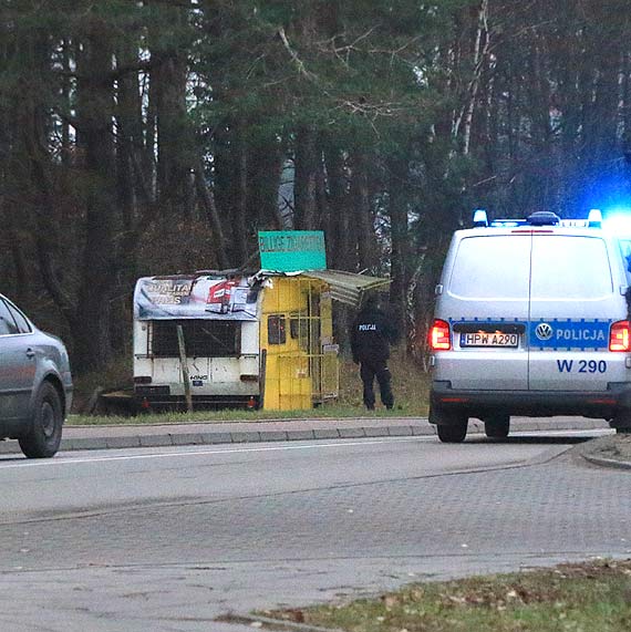 mier w opuszczonej przyczepie campingowej