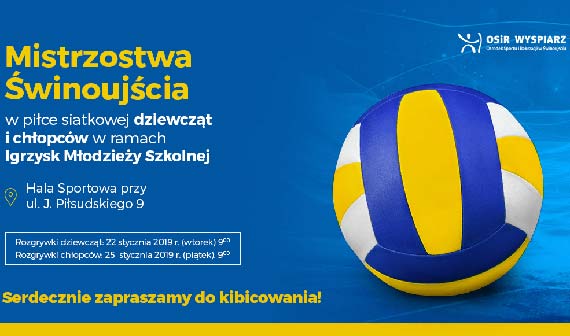 Zaproszenie  na Mistrzostwa winoujcia w pice siatkowej