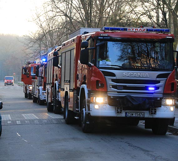 Alarm pożarowy w SP nr 1