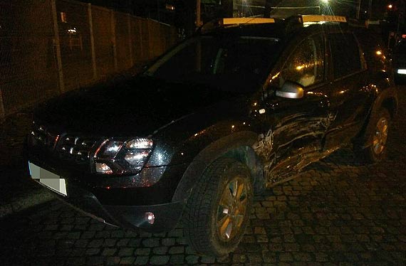 Kolizja z udziaem pijanego kierowcy