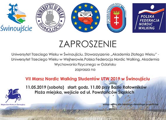 Regulamin V II MARSZU NORDIC WALKING w winoujciu