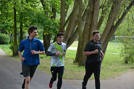 Najkrcej na trasie 149. parkrunu - przebywa Robert i Ania