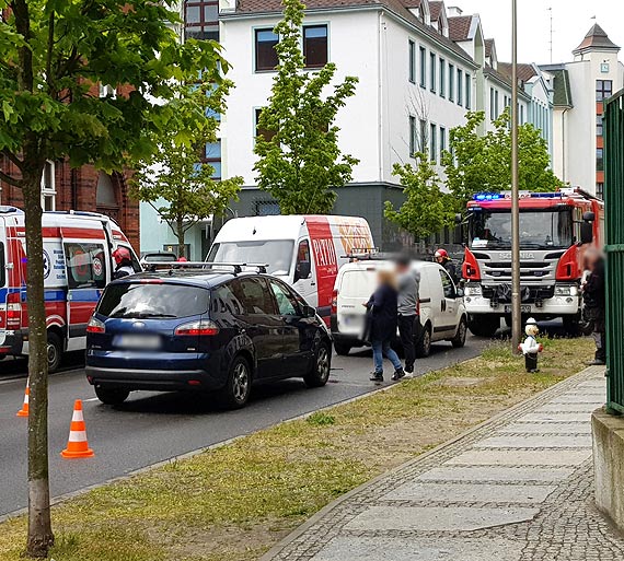 Kolizja drogowa. Pasaer zosta zabrany do szpitala