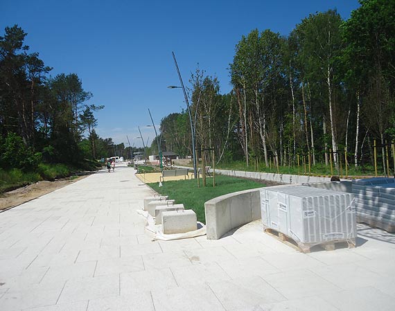 Powana awaria wyhamowaa budow Promenady Zdrowia