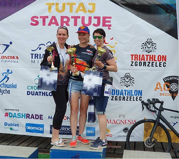 St. sier. Katarzyna Jdruch stana dwukrotnie na podium podczas III Mistrzostw Polski Policji w Triathlonie