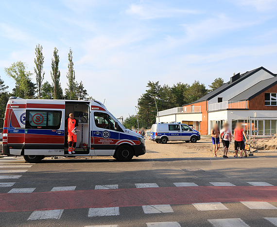 Mężczyzna został przewieziony do szpitala