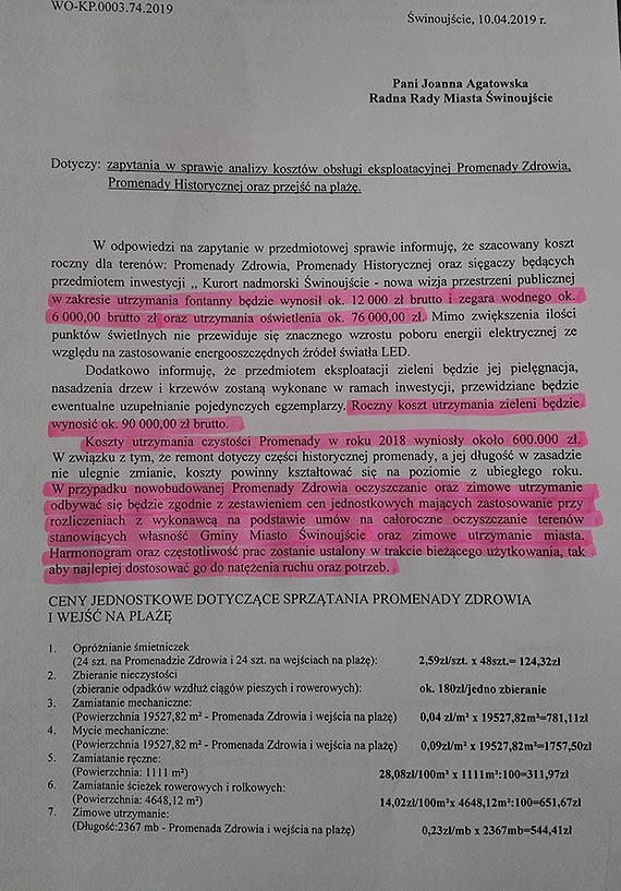Ponad 1.000.000 z rocznie na utrzymanie winoujskich Promenad!