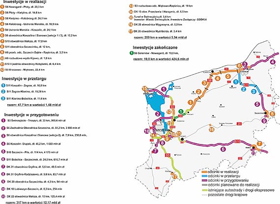 Rekordowe inwestycje w drogi krajowe wojewdztwa zachodniopomorskiego