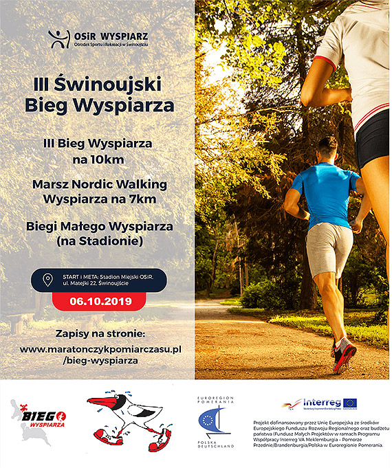 Zaproszenie do udziau w III winoujskim Biegu Wyspiarza na 10 km