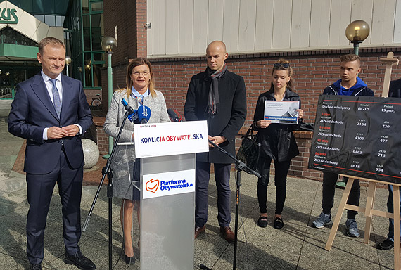 Elbieta Jaboska w Szczecinie o niebezpiecznym wzrocie skadki ZUS
