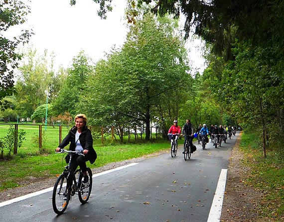 W pobliu wydm i Batyku.  Na szlaku Velo Baltica otworzylimy tras Plena – Mielno