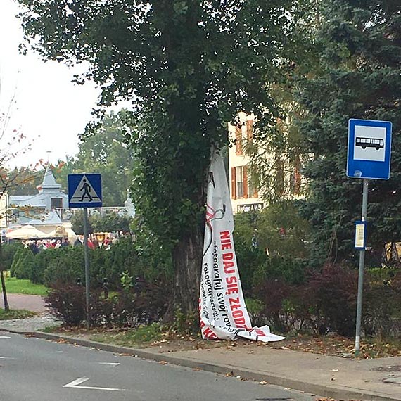 Baner wisi i powiewa... Subom te to wisi?