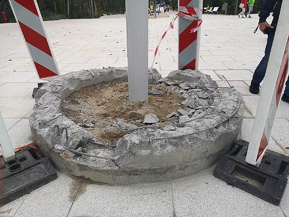 Na promenadzie zdrowia były niedoróbki