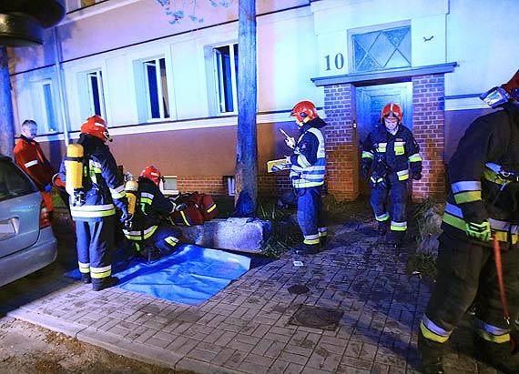 Poar w mieszkaniu przy ulicy Kujawskiej