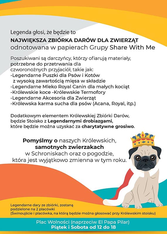 Legenda gosi, e bdzie to ... ,,NAJWIKSZA ZBIRKA DARW DLA ZWIERZT'' odnotowana w papierach Grupy Share With Me ze winoujcia