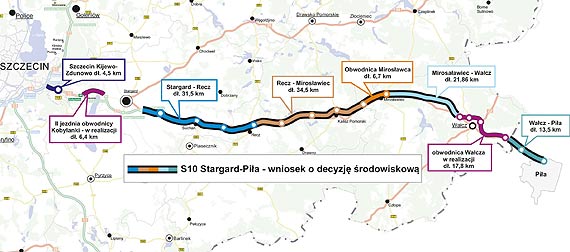 Zoylimy wniosek o wydanie decyzji rodowiskowej dla 108 km drogi S10 od Stargardu do Piy