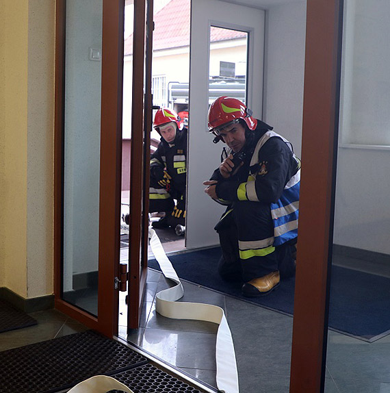 Alarm pożarowy w Dowództwie 8.FOW