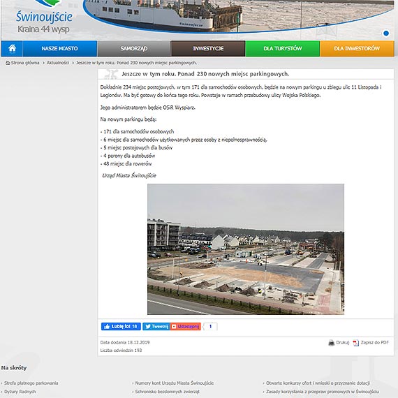 Mieszkaniec: „Nowy” parking nie jest nowy, a jego pojemno przesadzona!