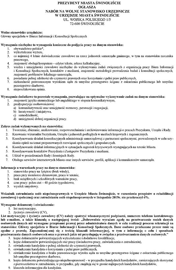 Prezydent miasta szuka kreatora swojego wizerunku