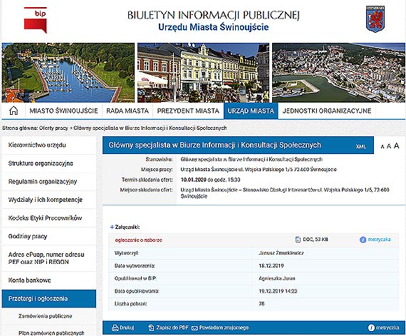 Prezydent miasta szuka kreatora swojego wizerunku