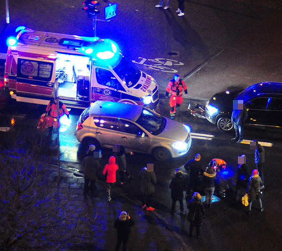 Potrącona rowerzystka została zabrana do szpitala