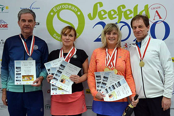 Zoto i Srebro dla winoujcia na Tenisowych Halowych Mistrzostwach Europy Seniorw w Seefeld