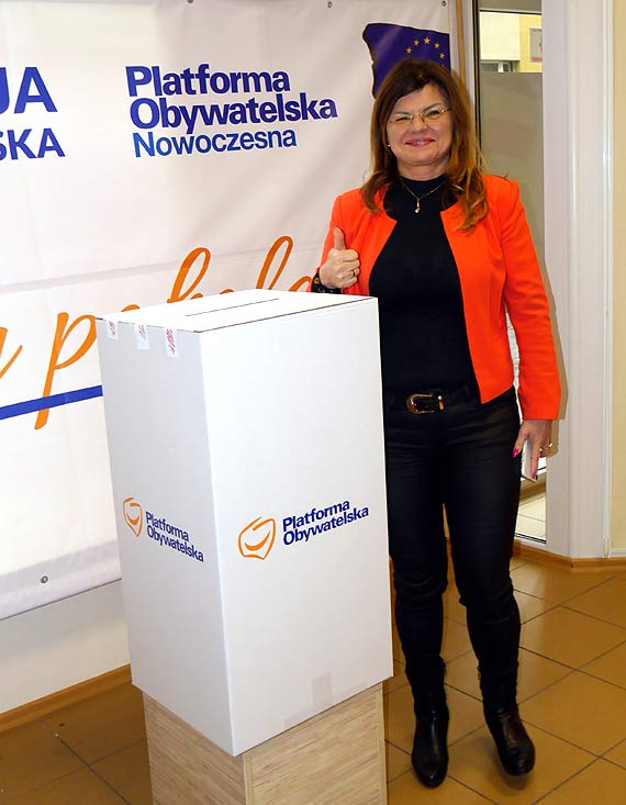 Platforma Obywatelska w winoujciu za Borysem Budk