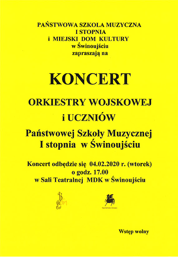 Koncert uczniw PSM z Orkiestr Wojskow