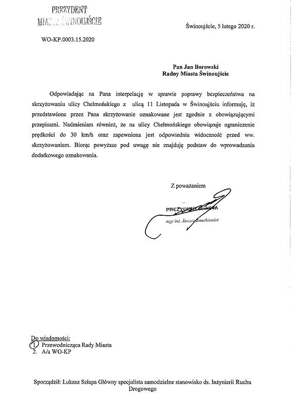 Niebezpieczne skrzyowanie?