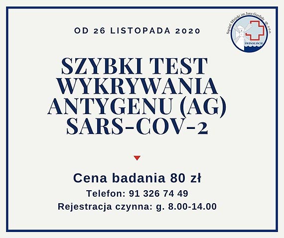 Szybkie testy na wykrywanie antygenu SARS-CoV-2 . Cena: 80 zotych