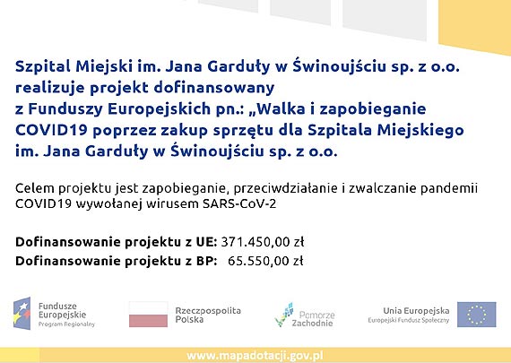 Wany projekt. Nasz szpital zyska sprzt za ponad 430 tysicy zotych