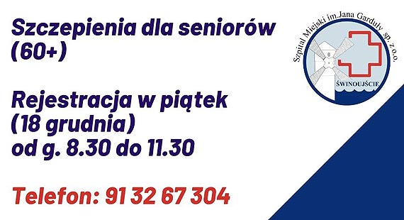 S kolejne szczepionki dla seniorw. W pitek rejestracja